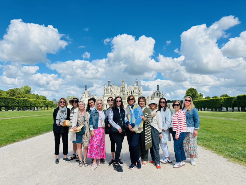 Loire Valley Tour itinerary group at Chambord Castle