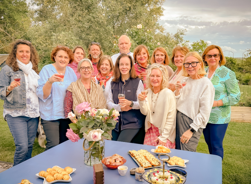 At home with returning tour guests during Loire Valley tour