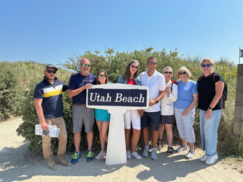 Tour guests during France Off the Beaten Path Normandy Tour