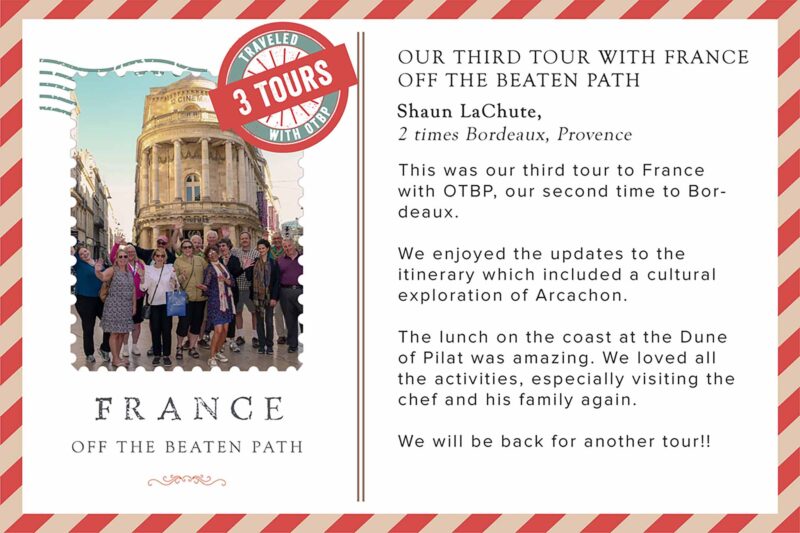 Shaun LaChute and husband Scott during Bordeaux Tour with France Off the Beaten Path.