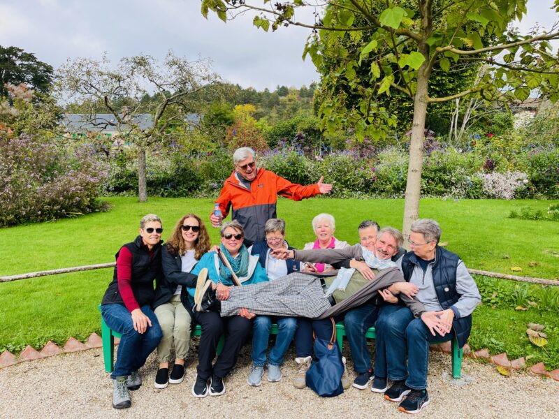 tour guests at Giverny during France Off the Beaten Path 11 day specialty tour.