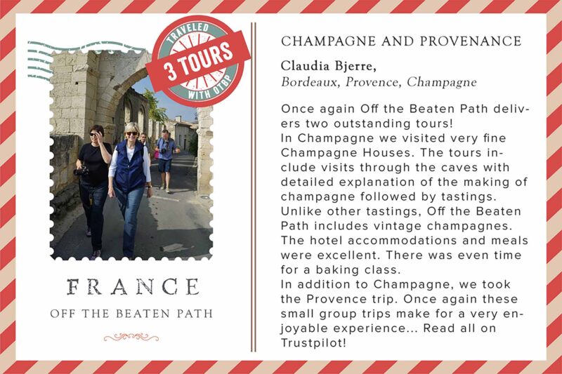 Claudia and Andrea, Champagne tour.