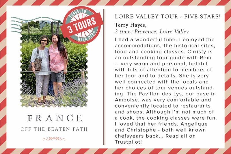 Terry and daughter-in-law, Loire Valley tour