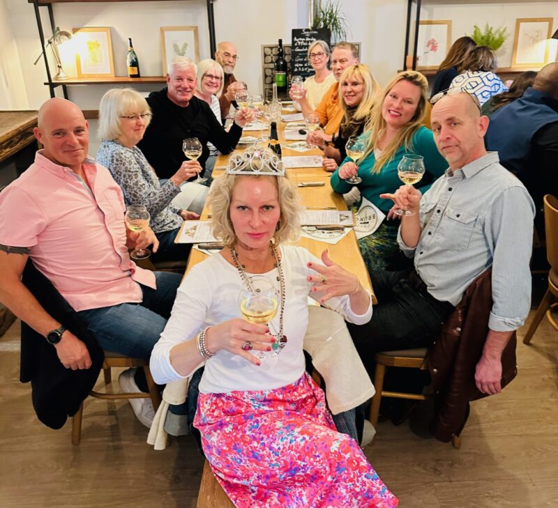 Loire Valley guests enjoying dinner during France Off the Beaten Path Tour.