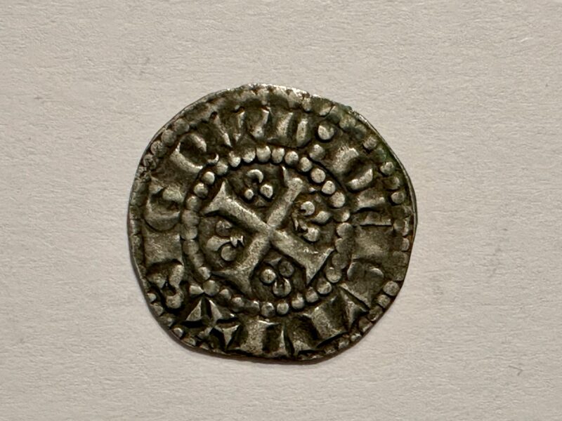 Denier coin from period of Charles de Valois